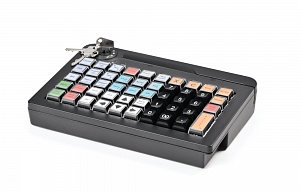 Программируемая клавиатура АТОЛ KB-50-U (rev.2) черная c ридером магнитных карт на 1-3 дорожки